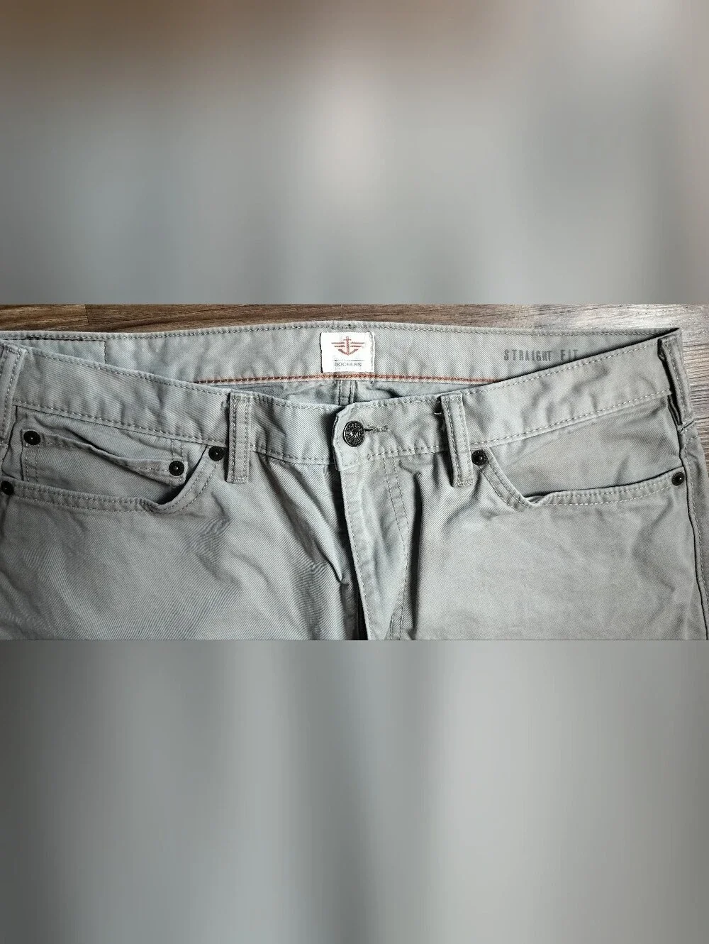 Dockers Men’s 5-Pocket Straight Fit Jean Cut Khaki Pants